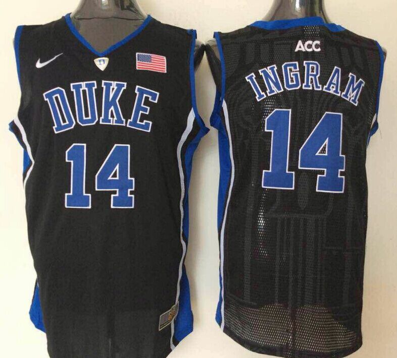 NCAA Men Duke Blue Devils 14 Ingram Black